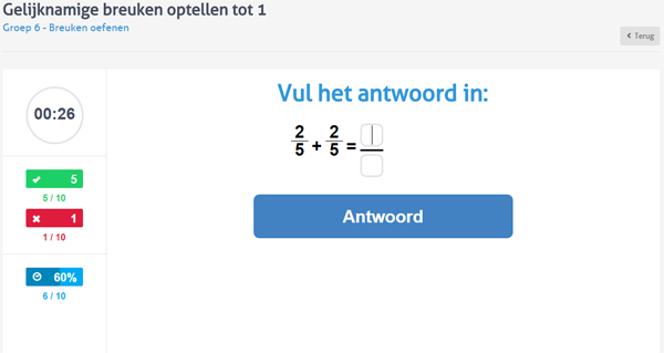 Verwonderend Rekenen groep 6 oefenen bij Rekenen.nl EV-59