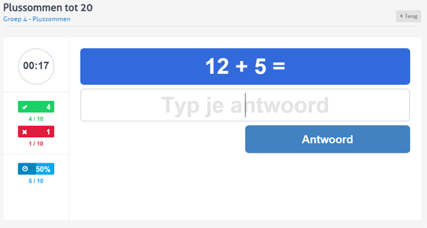 Verwonderlijk Rekenen oefenen groep 3, 4, 5, 6, 7 en 8 bij Rekenen.nl QE-66